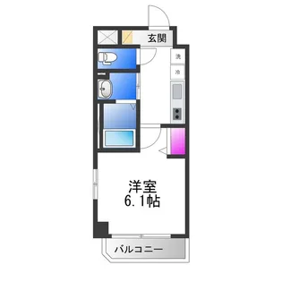 オズレジデンス今里NORTH【9階】の間取り