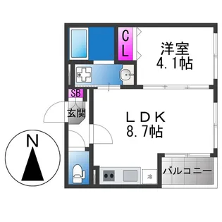 ハーモニーテラスTOWA【3階】の間取り