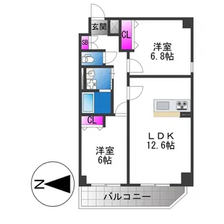 BADGE大道【1階】の間取り
