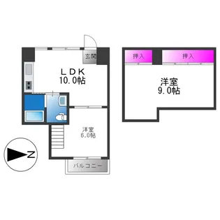 ボンボニエール【6階】の間取り