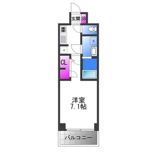 S−RESIDENCE高井田central【5階】の間取り