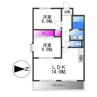 ドミール31【1階】の間取り