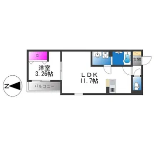 F+style一津屋1号館【3階】の間取り