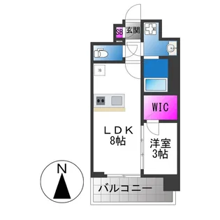 エスリード大阪城EAST【2階】の間取り