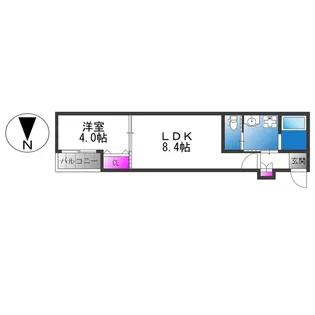 H-maison衣摺Ⅳ【2階】の間取り
