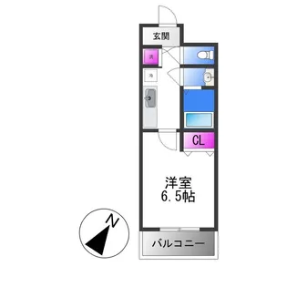 リバーサイド金岡 五番館【8階】の間取り