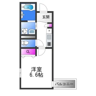 グラシアスコート荒本【3階】の間取り