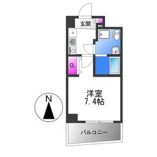セレニテ桃谷【2階】の間取り