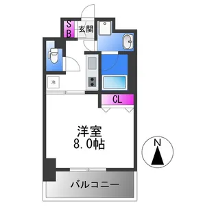 グランディール大今里【5階】の間取り