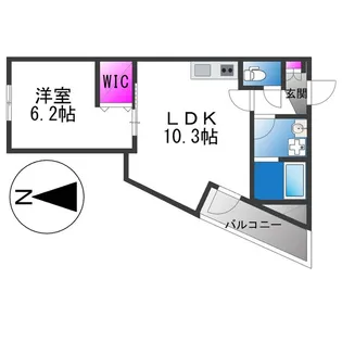 フォルモント寺田町【3階】の間取り
