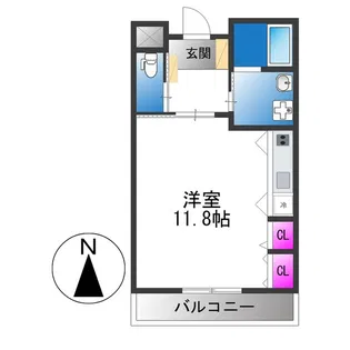 ガーデンサイドゆうゆう【2階】の間取り