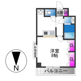 カーサエスパシオ【4階】の間取り