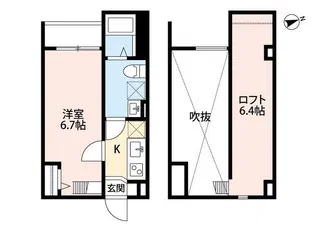 アルコバレーノ【1階】の間取り