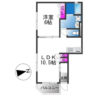 Fine Square 喜連【1階】の間取り