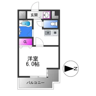 メルベーユ藤戸【2階】の間取り