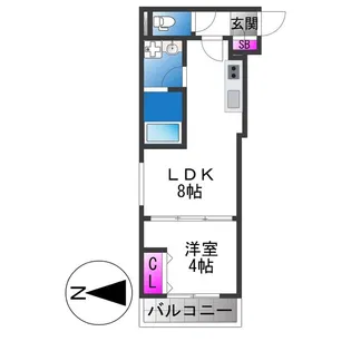 D porta girasole【1階】の間取り