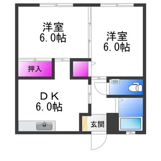 太田マンション【1階】の間取り
