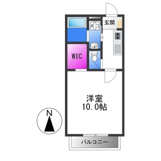 1Kの間取り画像