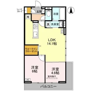 アイビー俊徳道【3階】の間取り