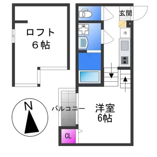 アーバンシエロ小路東【1階】の間取り