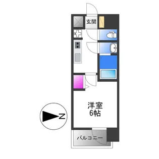 プレサンス深江橋ラヴィゲート【8階】の間取り