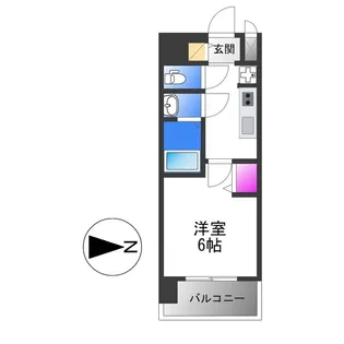 プレサンス深江橋ラヴィゲート【7階】の間取り