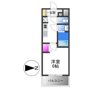 プレサンス深江橋ラヴィゲート【7階】の間取り