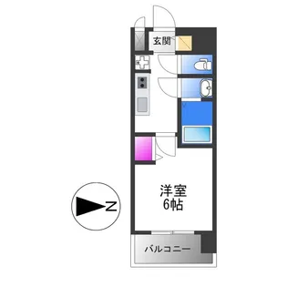 プレサンス深江橋ラヴィゲート【7階】の間取り