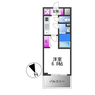 エスリード大阪平野プライム【3階】の間取り