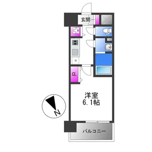 エスリード大阪平野プライム【4階】の間取り