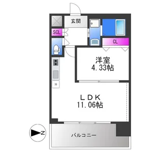 プレジオ荒本新町【3階】の間取り