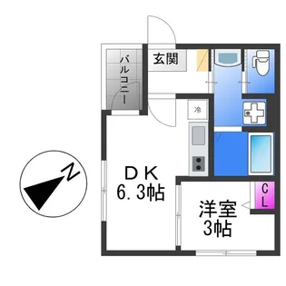 The Haven Osaka【2階】の間取り