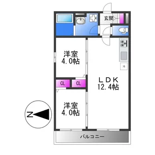 Avantio Clair【1階】の間取り