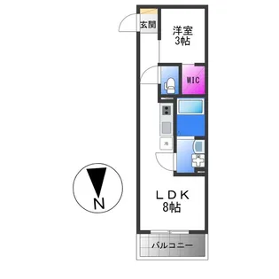 S-MOVE緑橋Ⅱ【1階】の間取り