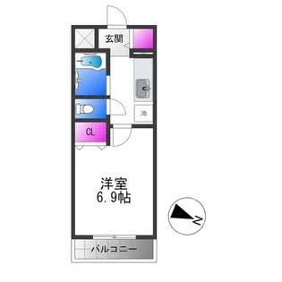 リバーサイド金岡Ⅱ番館【2階】の間取り
