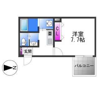 HESTA近大前Ⅲ【3階】の間取り