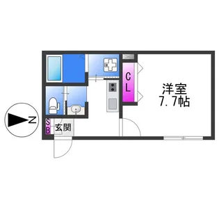 HESTA近大前Ⅲ【1階】の間取り