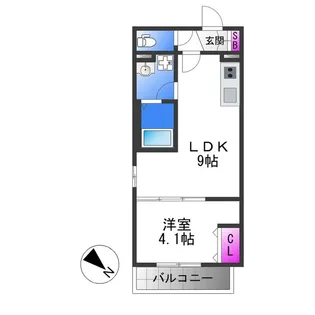 D porta nobel【3階】の間取り