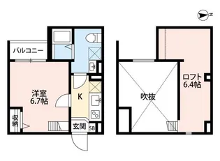 FOREST大蓮東【2階】の間取り