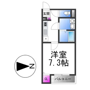 ディアコート巽南【2階】の間取り