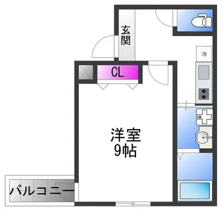 フジパレス高井田Ⅴ番館【3階】の間取り