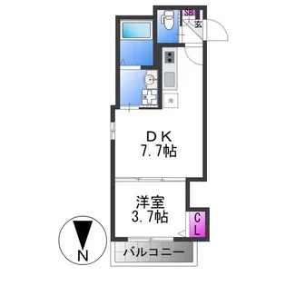 Luna terrace 近大前【1階】の間取り