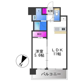 プレジオ森河内ASIAN【15階】の間取り