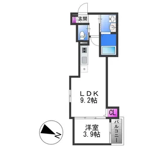 GRAND SUN【1階】の間取り
