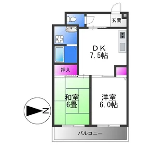 ヴァンベール【3階】の間取り