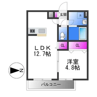 アムールラック【2階】の間取り