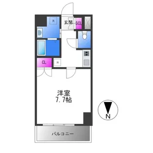 Siete布施駅前【6階】の間取り