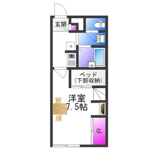 レオパレス竹渕東【1階】の間取り