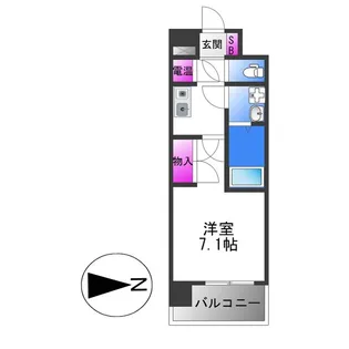 CASSIA高井田SouthCourt【8階】の間取り