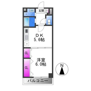 パインクレスト【3階】の間取り